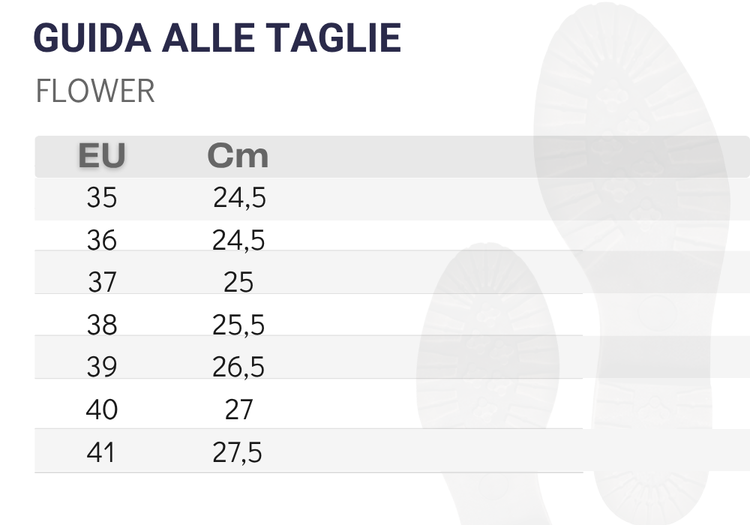 Guida alle taglie FLOWER