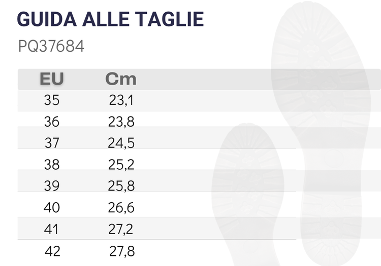 Guida alle taglie PQ37684