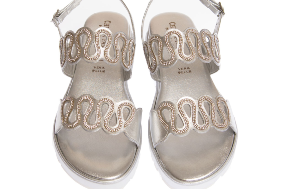 sandalo donna prodotto artigianalmente da calzature pasquini in italia