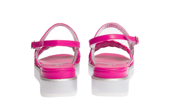 sandalo estivo donna colore fucsia pasquini calzature