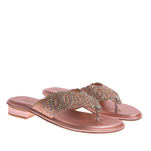 infradito rosa strass