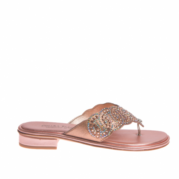 infradito rosa strass
