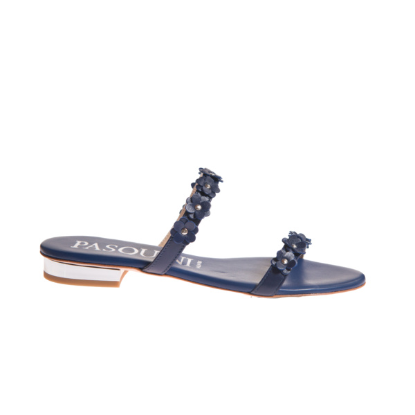 sandalo donna blu elegante