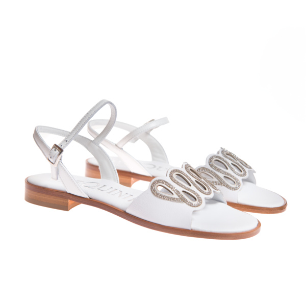 sandali bianchi donna
