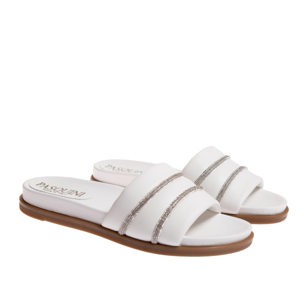 ciabatte nappa bianca