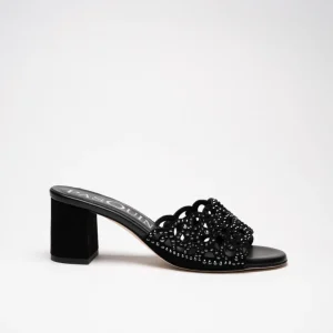 DIVA: NERO - SABOT SUOLA CUOIO TACCO 6 CM
